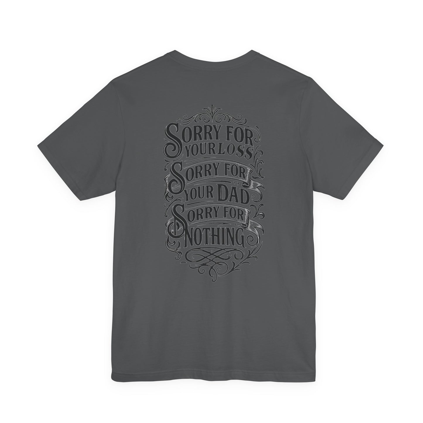Dead Dads Club Sorry Graphic Tee, Unisex Short Sleeve T-Shirt, Halloween Shirt, Edgy Casual Wear, Alternative Fashion, Fun Gift Idea
