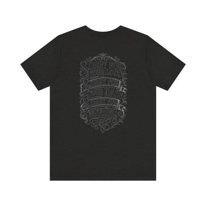 Dead Dads Club Sorry Graphic Tee, Unisex Short Sleeve T-Shirt, Halloween Shirt, Edgy Casual Wear, Alternative Fashion, Fun Gift Idea