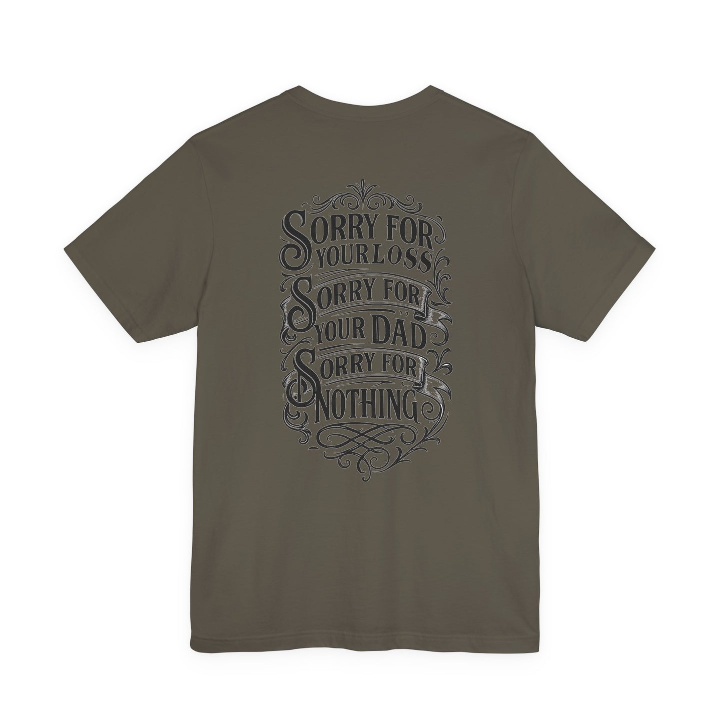 Dead Dads Club Sorry Graphic Tee, Unisex Short Sleeve T-Shirt, Halloween Shirt, Edgy Casual Wear, Alternative Fashion, Fun Gift Idea