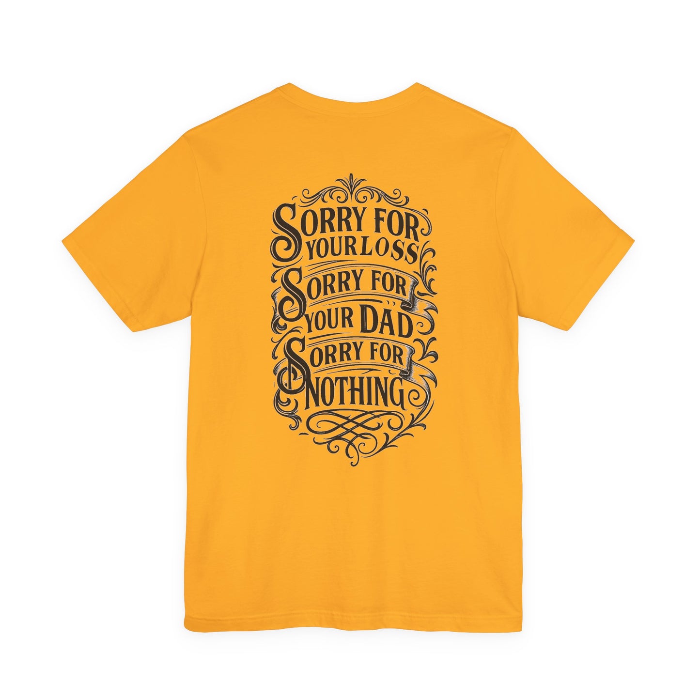 Dead Dads Club Sorry Graphic Tee, Unisex Short Sleeve T-Shirt, Halloween Shirt, Edgy Casual Wear, Alternative Fashion, Fun Gift Idea