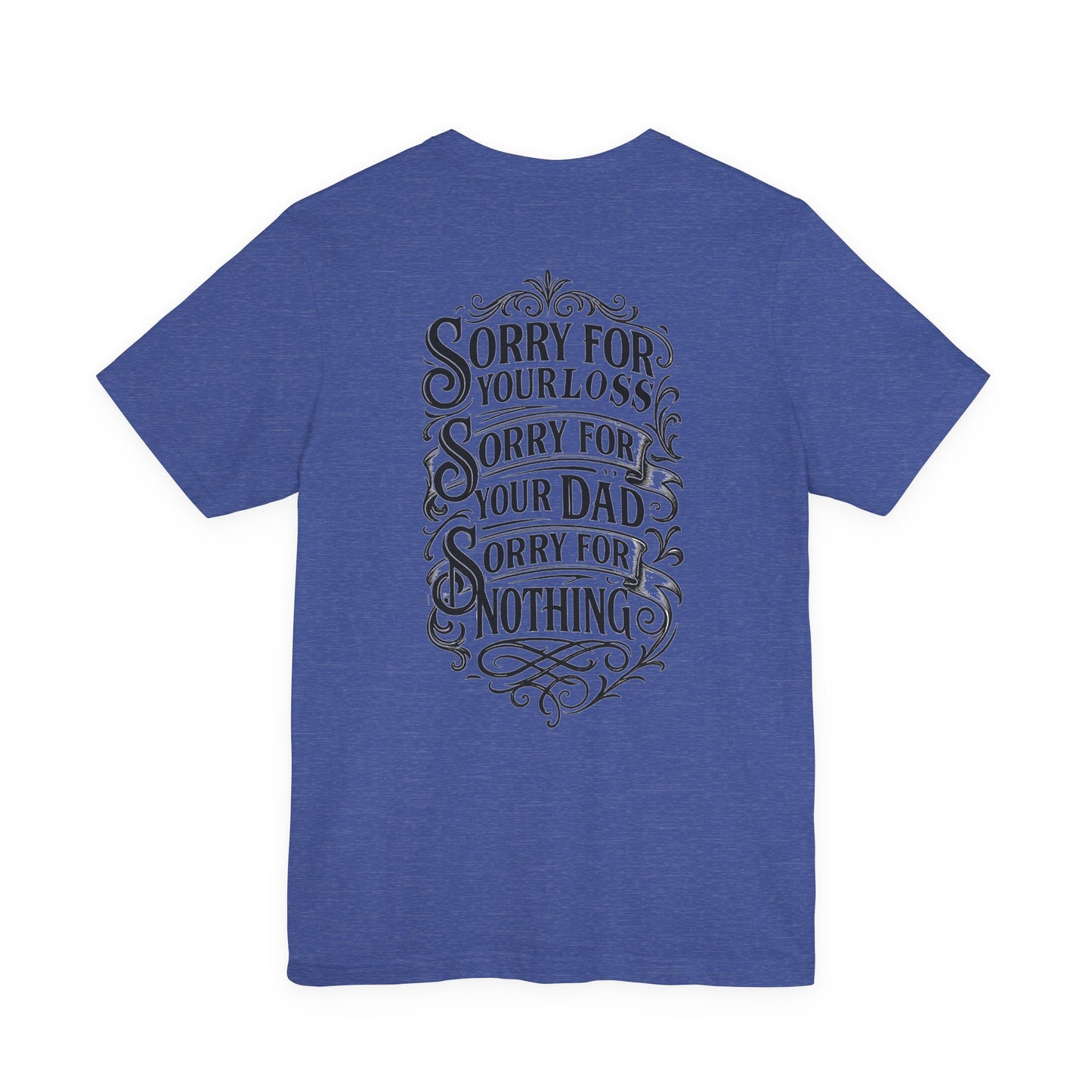 Dead Dads Club Sorry Graphic Tee, Unisex Short Sleeve T-Shirt, Halloween Shirt, Edgy Casual Wear, Alternative Fashion, Fun Gift Idea