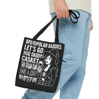 Bipolar Baddies (Great For Your "Gardening" Supplies! Tote Bag - Stylish AOP Carry-All for Everyday Use, Gifts, Festivals, & Self-Care