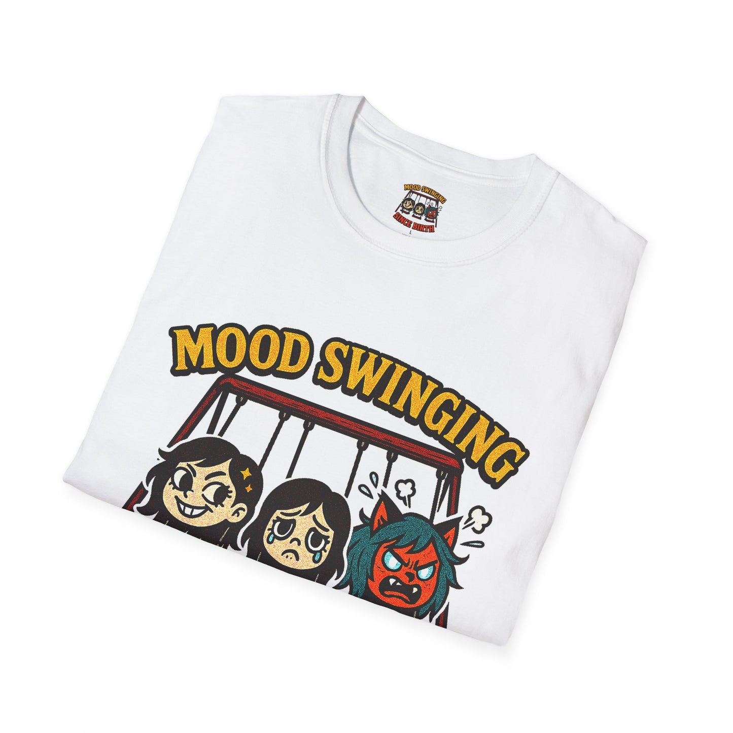 Mood Swinging Unisex T-Shirt, Funny Graphic Tee, Humor Shirt, Gift for Friends, Casual Wear, Birthday Present