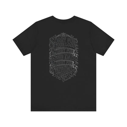 Dead Dads Club Sorry Graphic Tee, Unisex Short Sleeve T-Shirt, Halloween Shirt, Edgy Casual Wear, Alternative Fashion, Fun Gift Idea