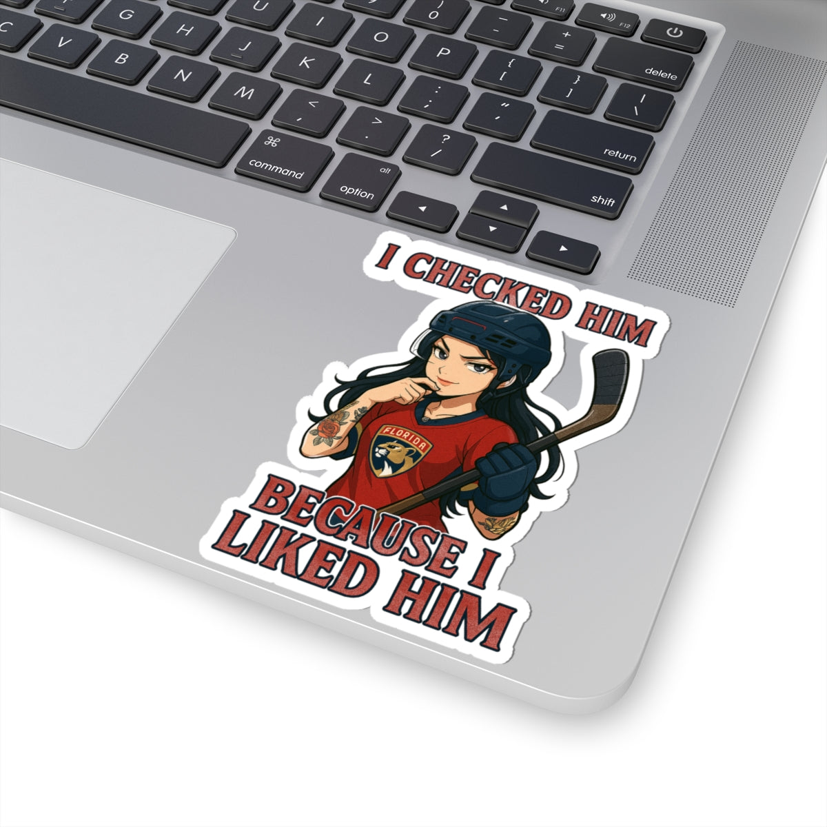 Hockey Kiss-Cut Stickers | Fun Sports Decor, Laptop Stickers, NHL Gifts, Quirky Art for Fans, Stickers for Going Out