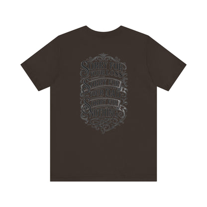 Dead Dads Club Sorry Graphic Tee, Unisex Short Sleeve T-Shirt, Halloween Shirt, Edgy Casual Wear, Alternative Fashion, Fun Gift Idea